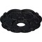 Ekena Millwork Rotherham Ceiling Medallion (Fits Canopies up to 3 1/2"), 18"OD x 3 1/2"ID x 1 1/2"P, Steel Gray CM17ROSGS - alternate 4